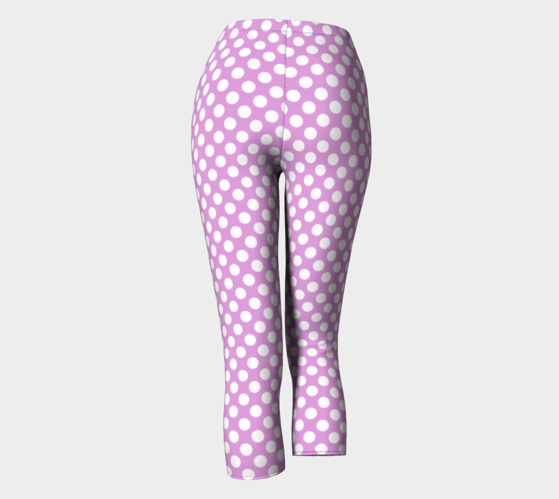 Polka Dots Pattern-Violet Capris preview #4