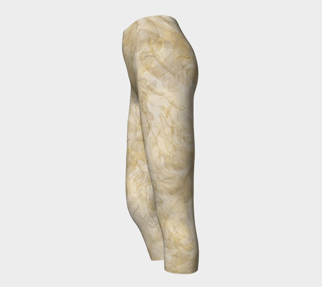 Vintage Marbled Damask Steampunk Leggings preview #3
