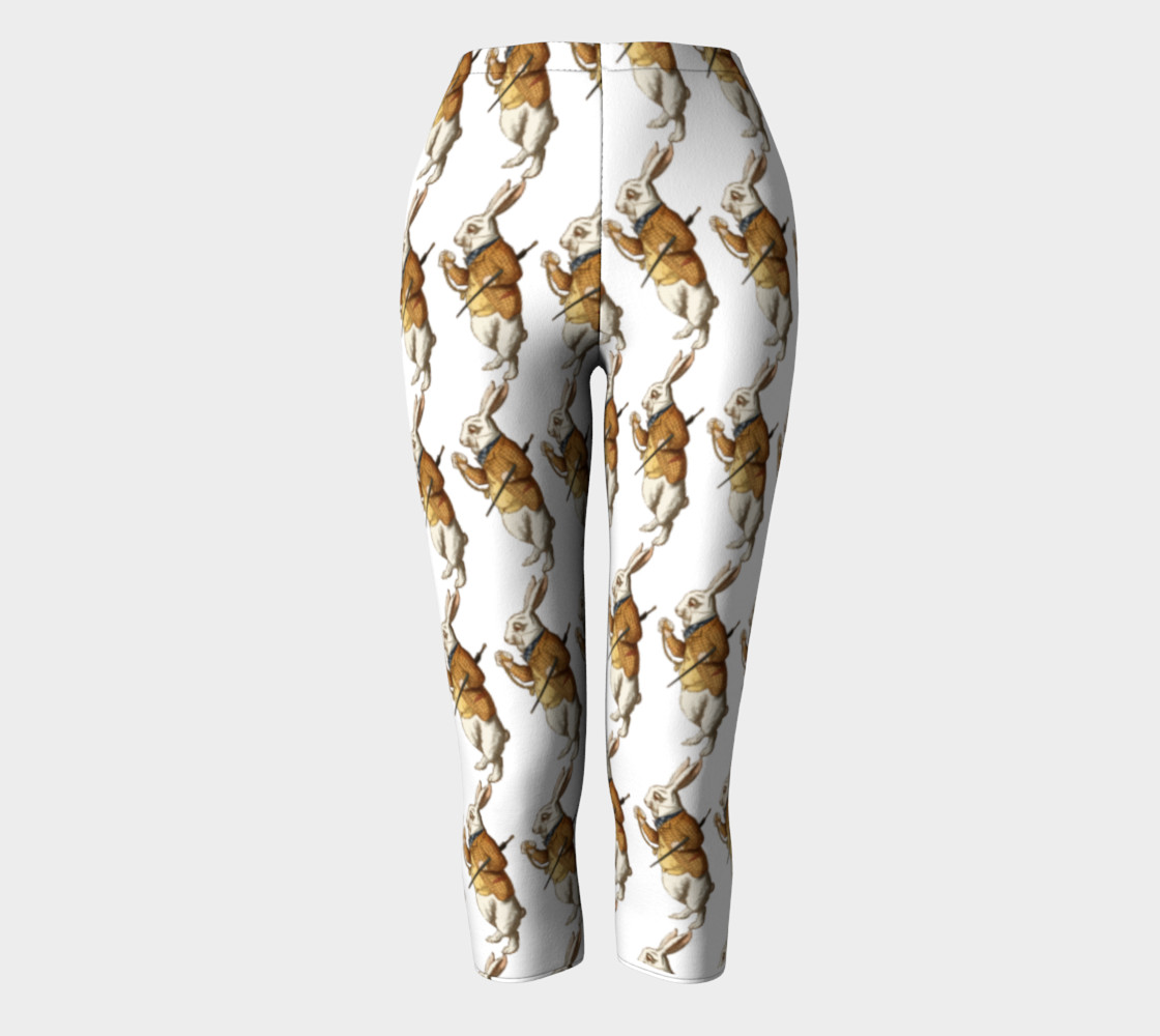 White Rabbit in Color from Alice Adventures in Wonderland Pattern Capris preview #2