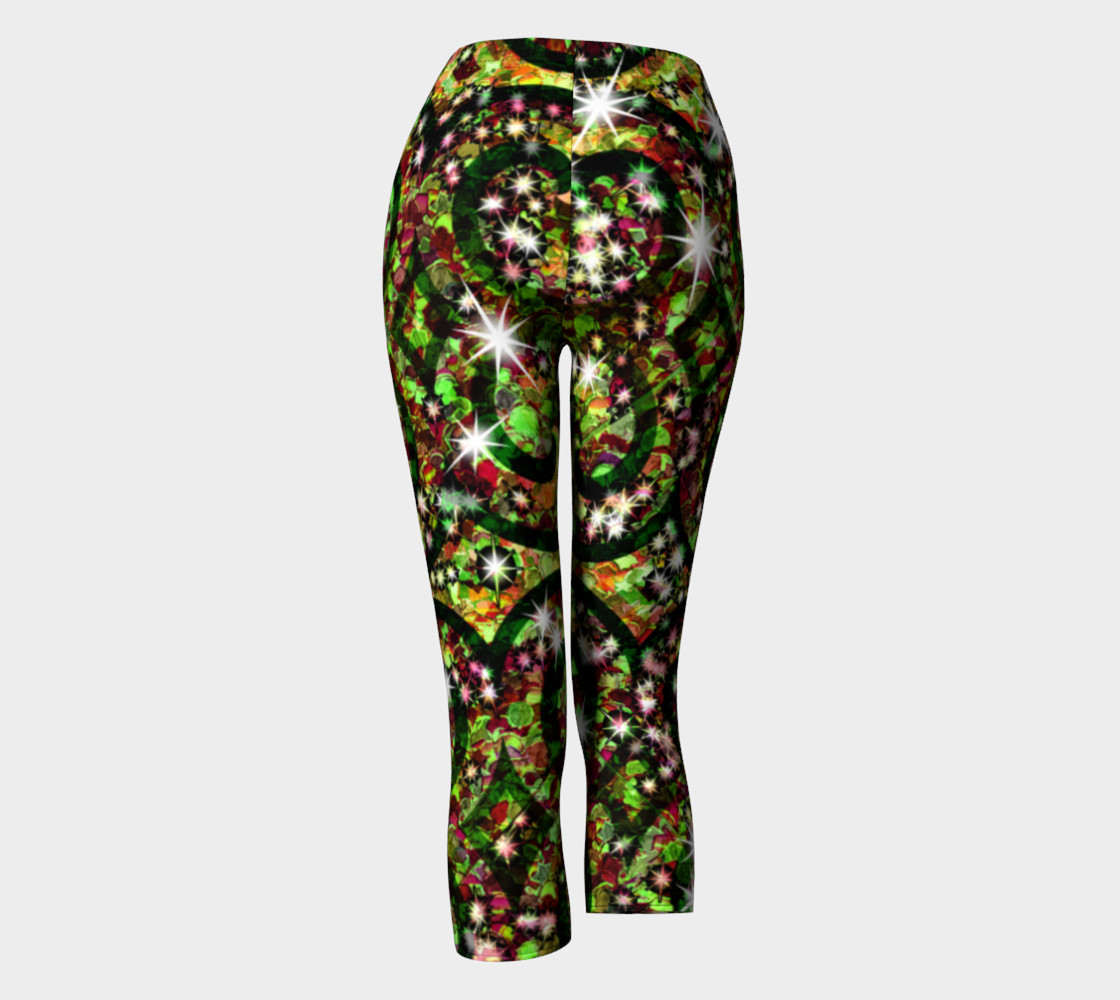 Green red Sparkle Swirl Capris preview #4