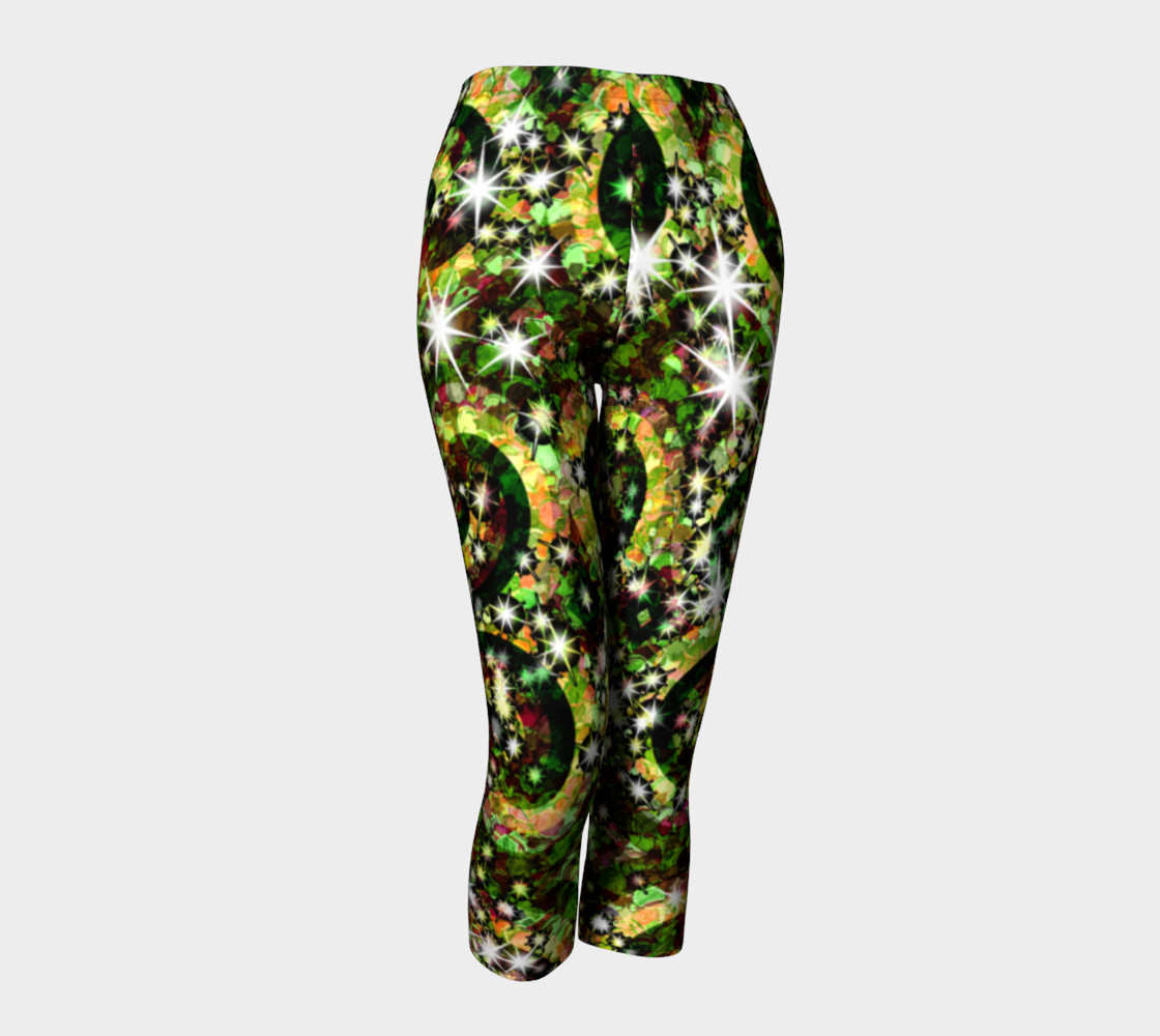 Green red Sparkle Swirl Capris preview #1