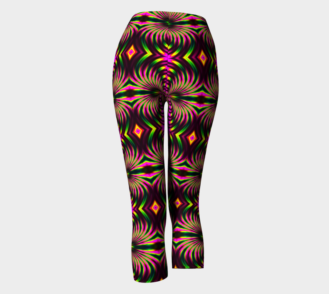 Psychedelic Flamingo Capris preview #4