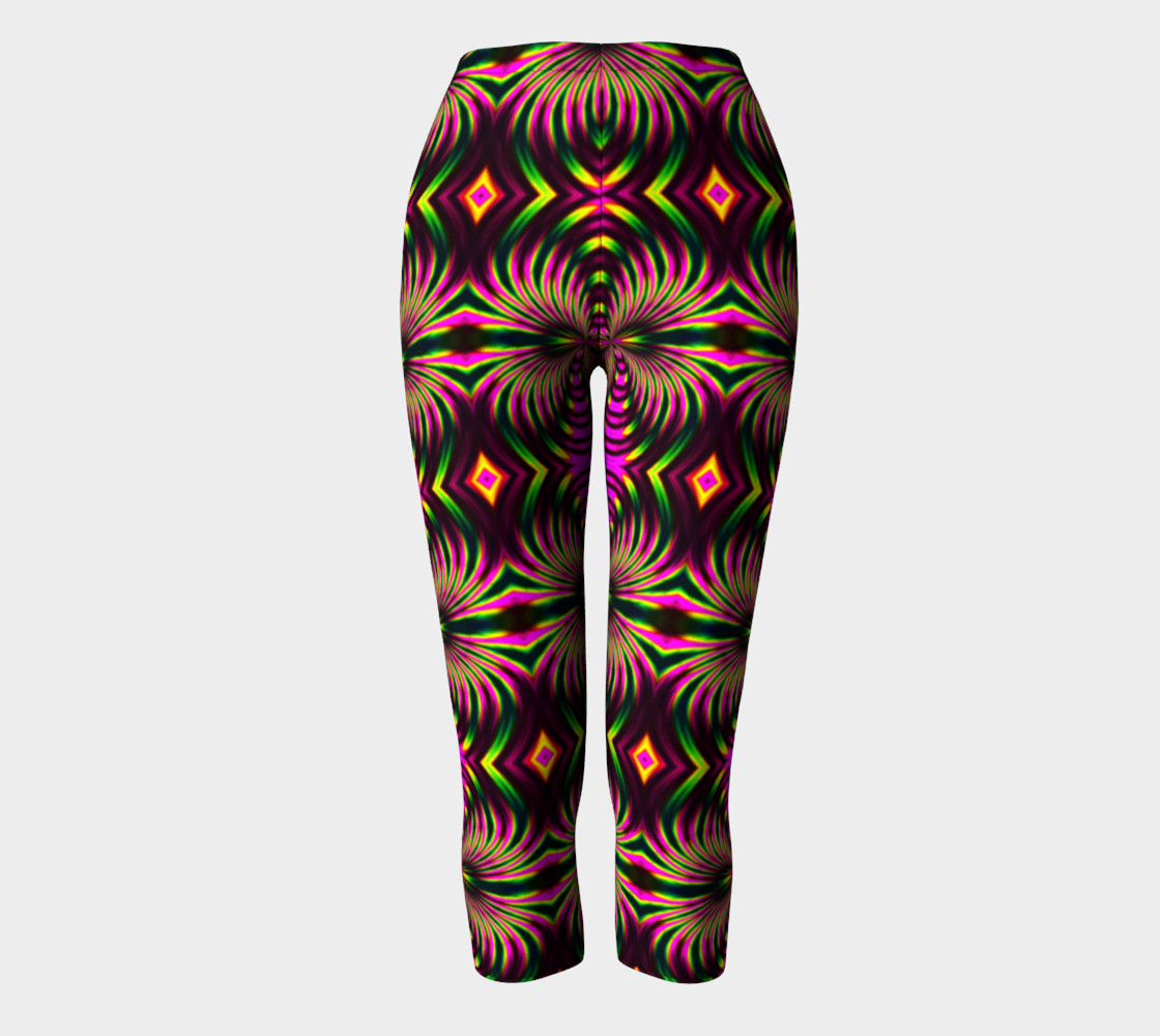 Psychedelic Flamingo Capris preview #2