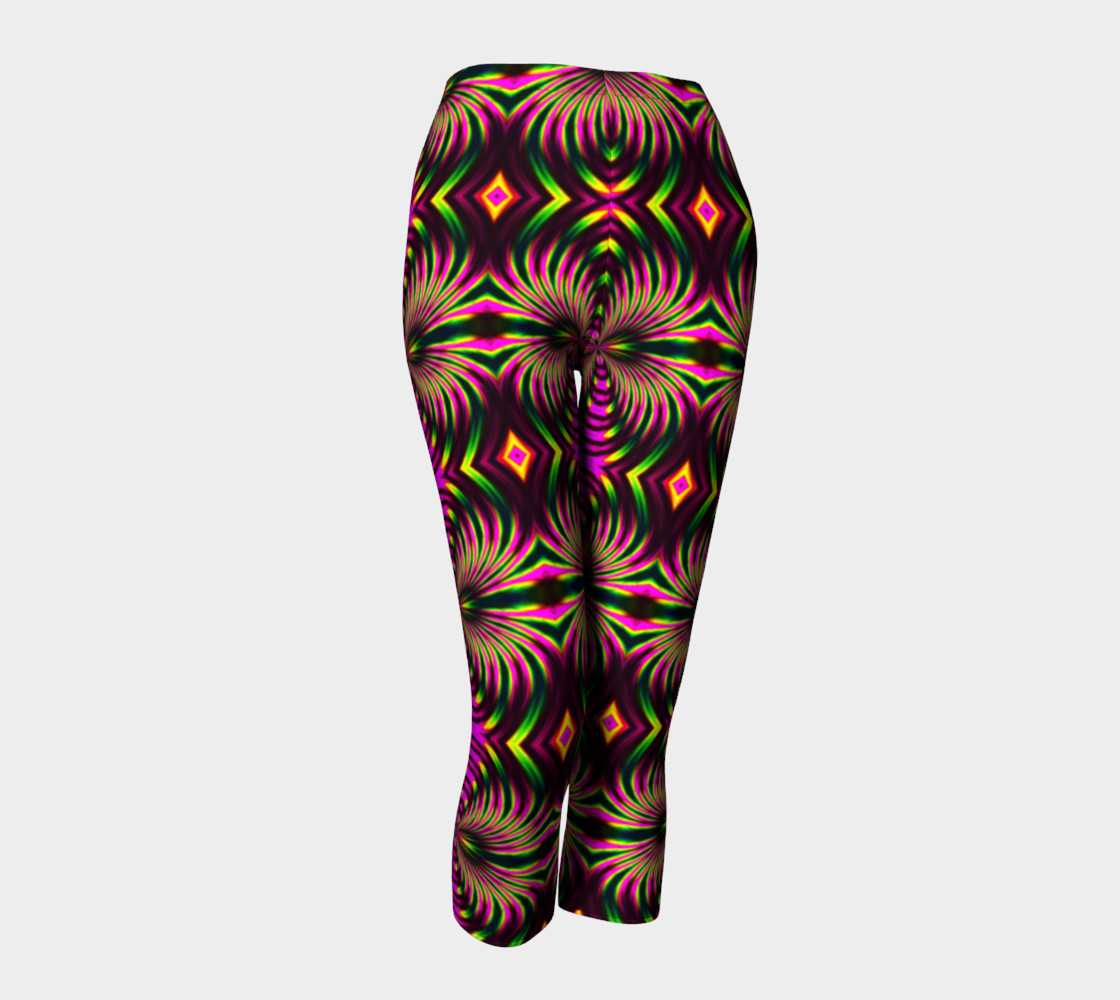 Psychedelic Flamingo Capris preview #1