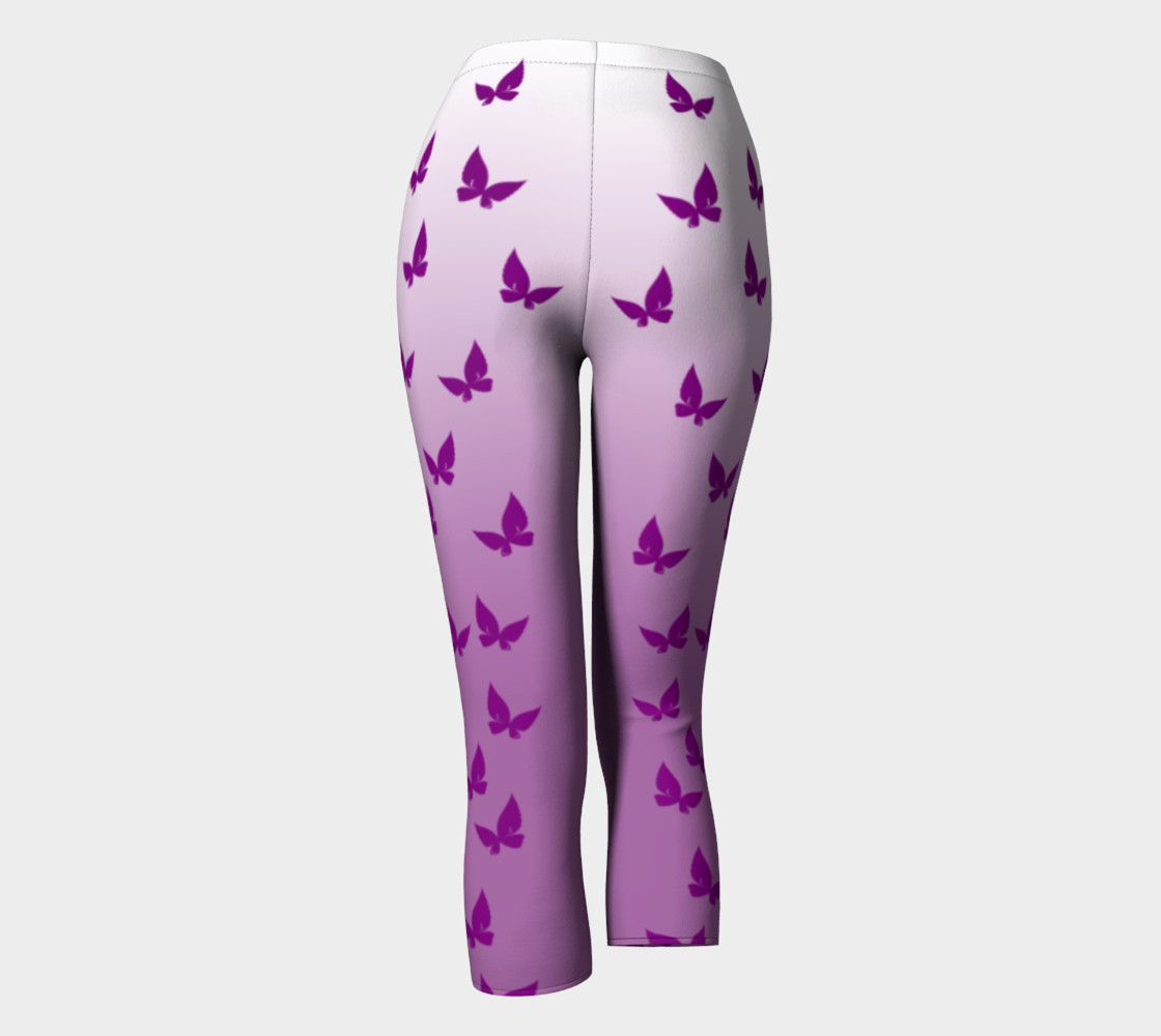 Purple Butterflies Capris preview #4