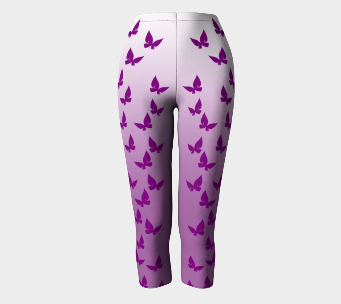 Purple Butterflies Capris preview #2