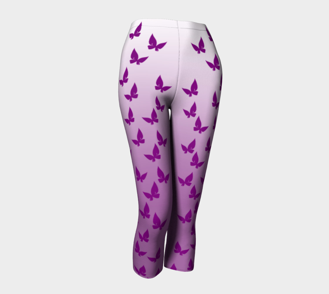 Purple Butterflies Capris preview #1