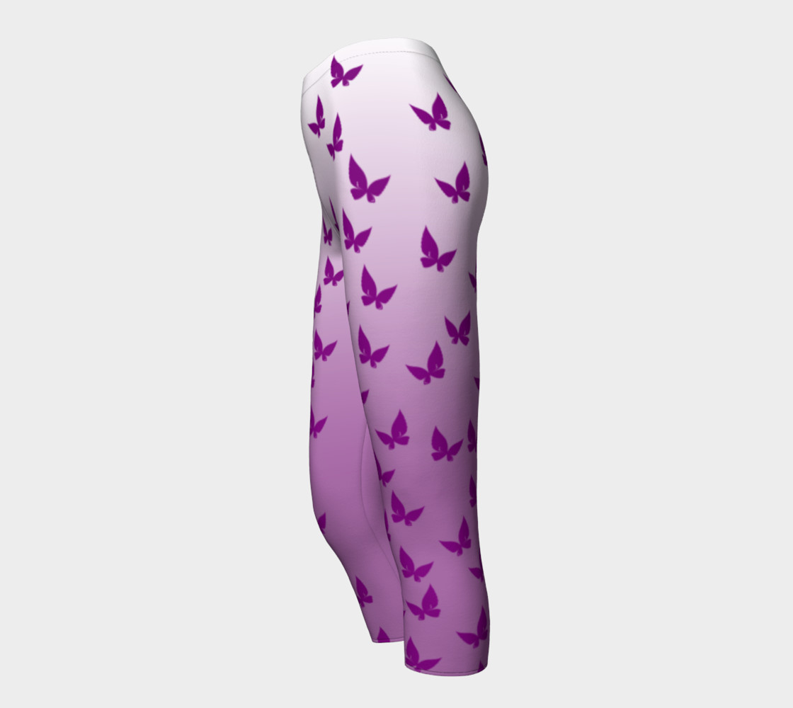 Purple Butterflies Capris preview #3