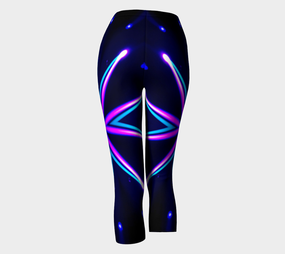 Antelope Turquoise and Pink Starburst Leggings preview #4