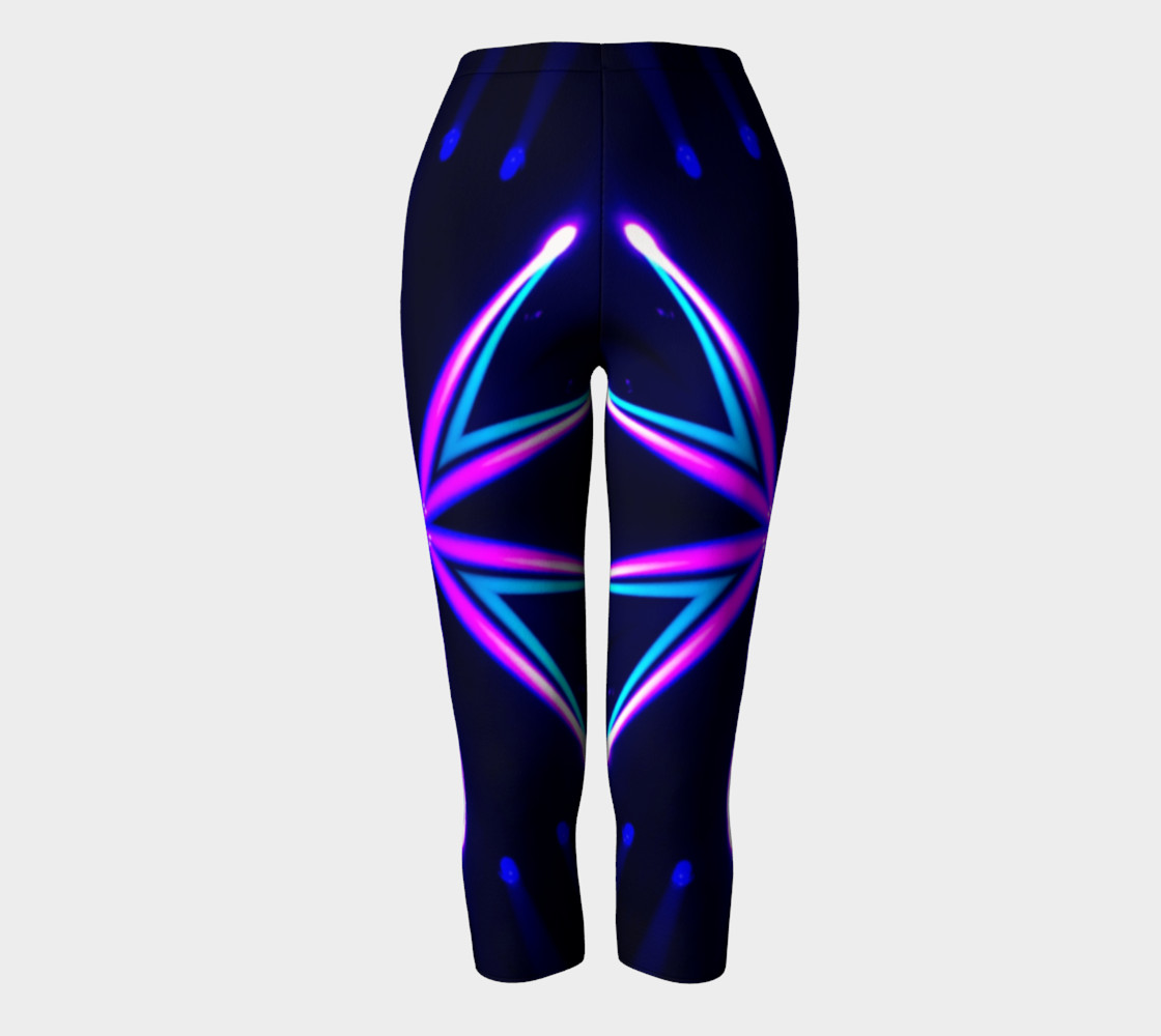 Antelope Turquoise and Pink Starburst Leggings preview #2