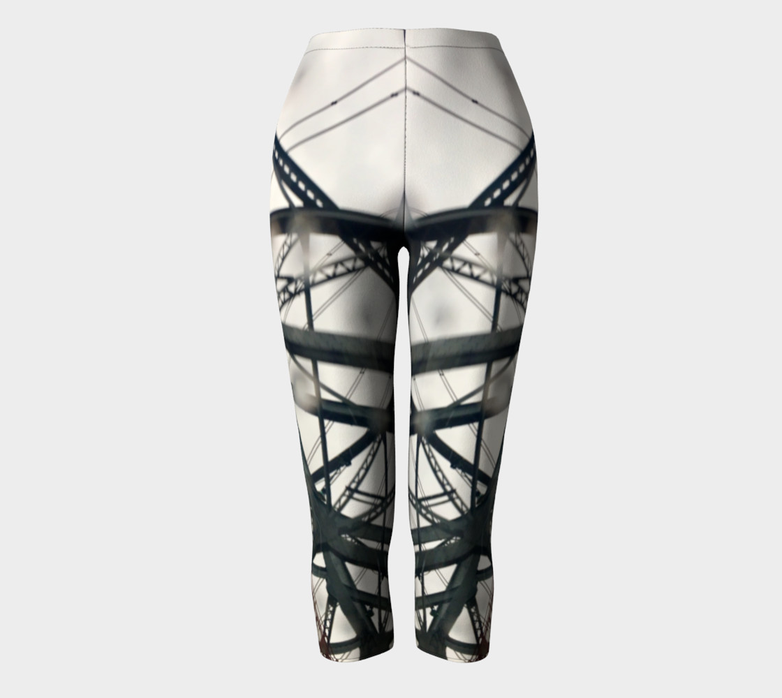 Williamsburg Bridge NYC "New York City" Capri Leggings preview #2