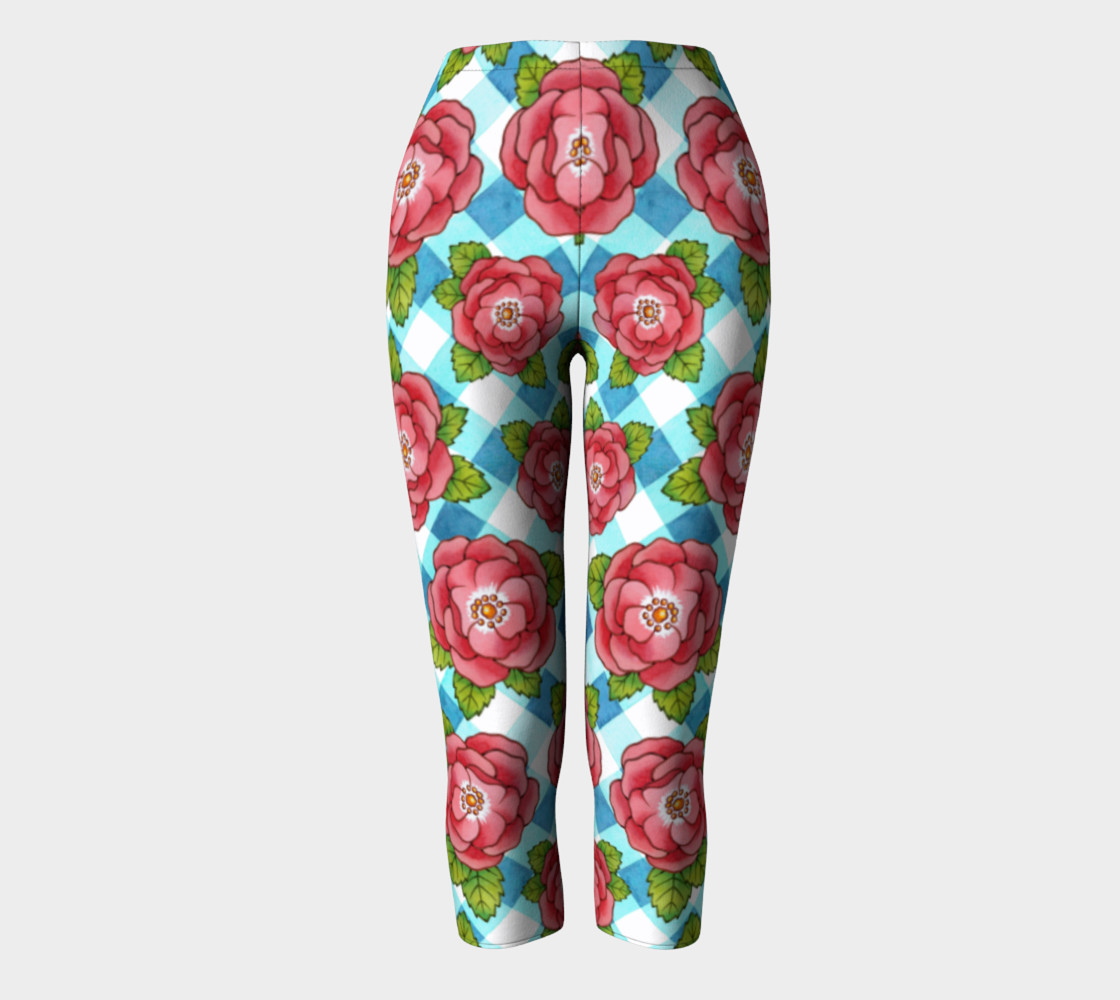 Alpen Rose on Blue Gingham preview #2