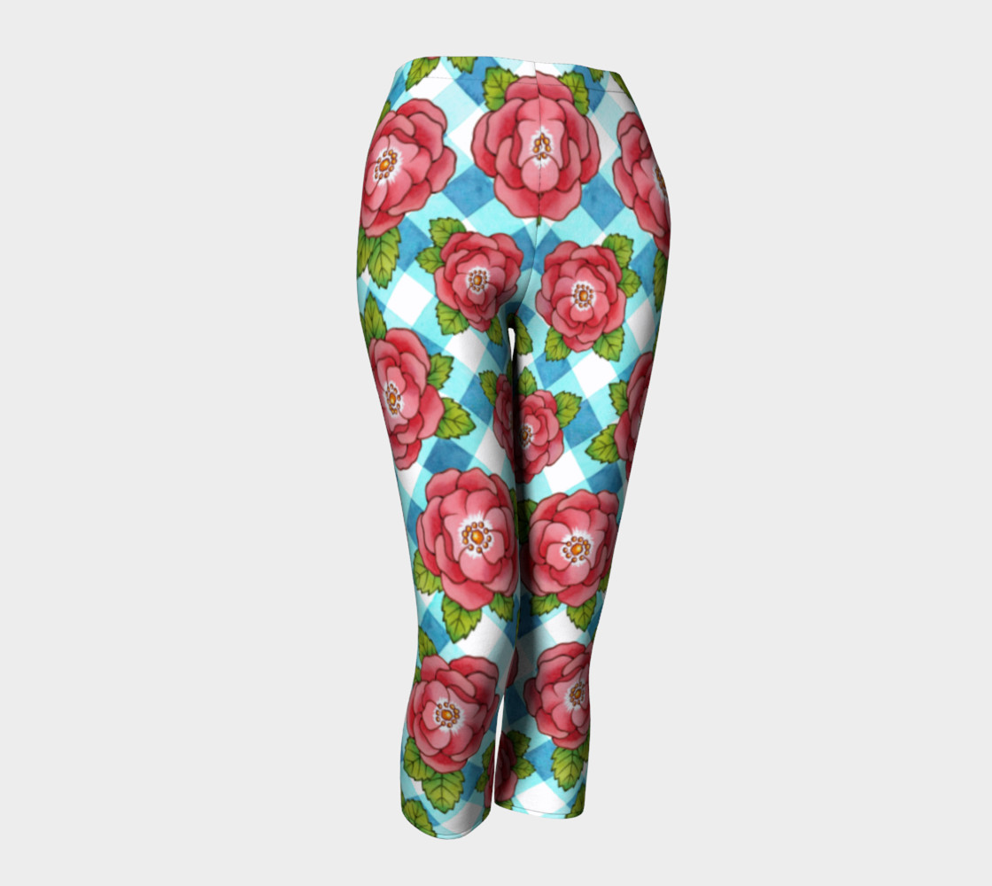 Alpen Rose on Blue Gingham preview #1