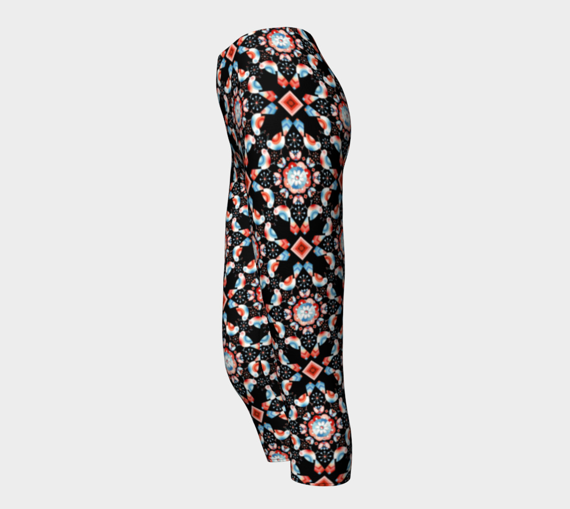 Folkloric Lovebirds Capri Legging preview #3