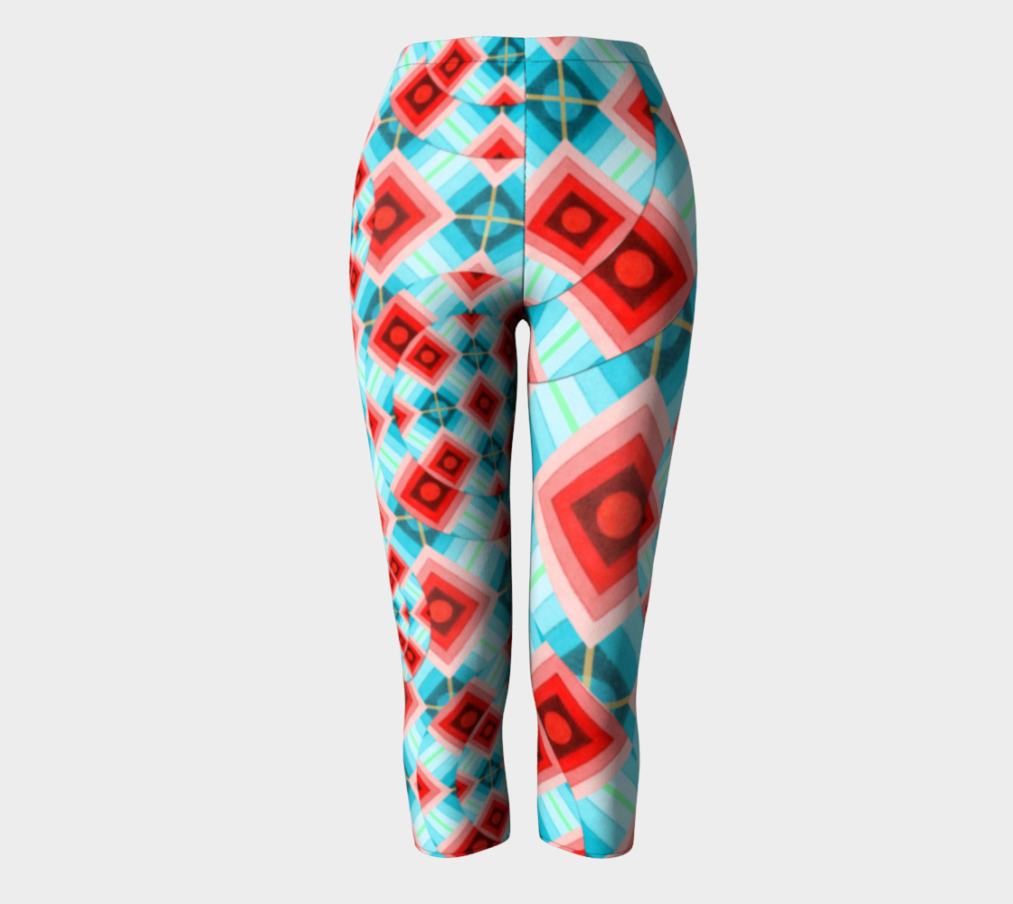 Aperçu de Groovy Groovy Argyle Capri Leggings #2