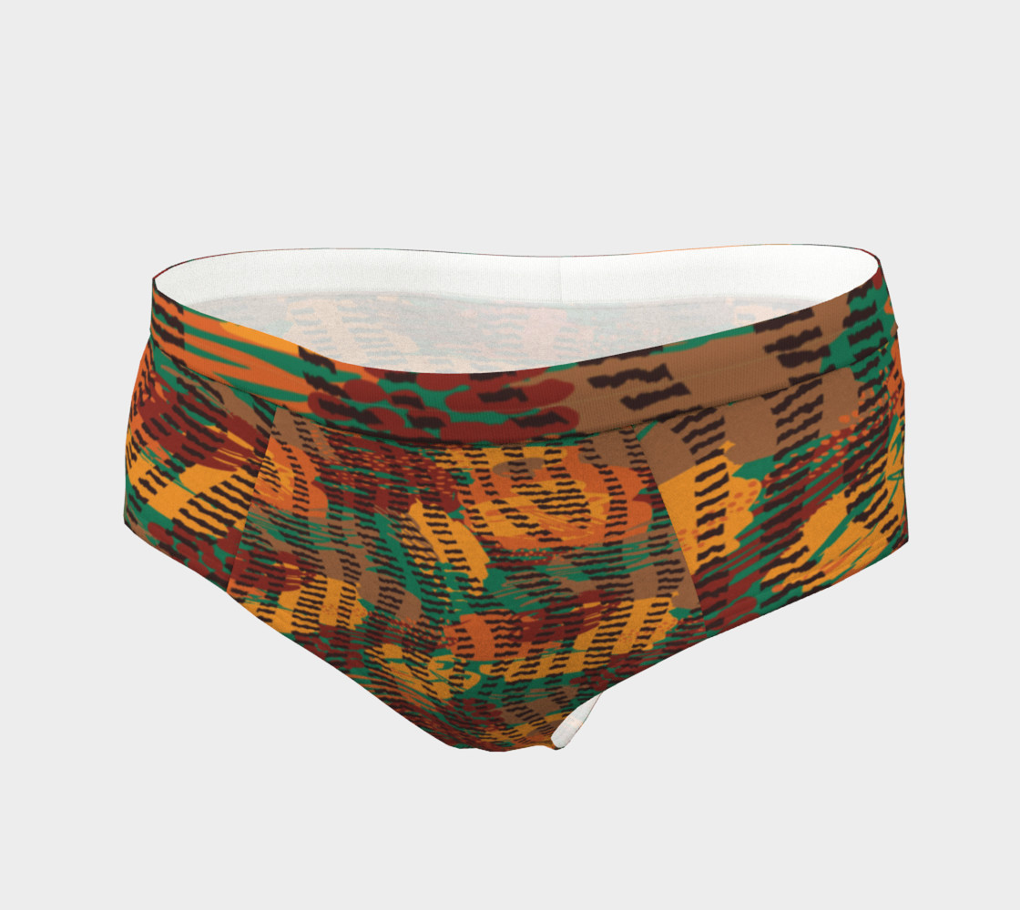 Abstract Animal Stripes Cheeky Briefs preview #3