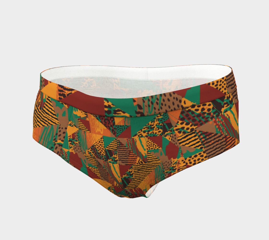 Abstract Safari Print Cheeky Briefs preview #3