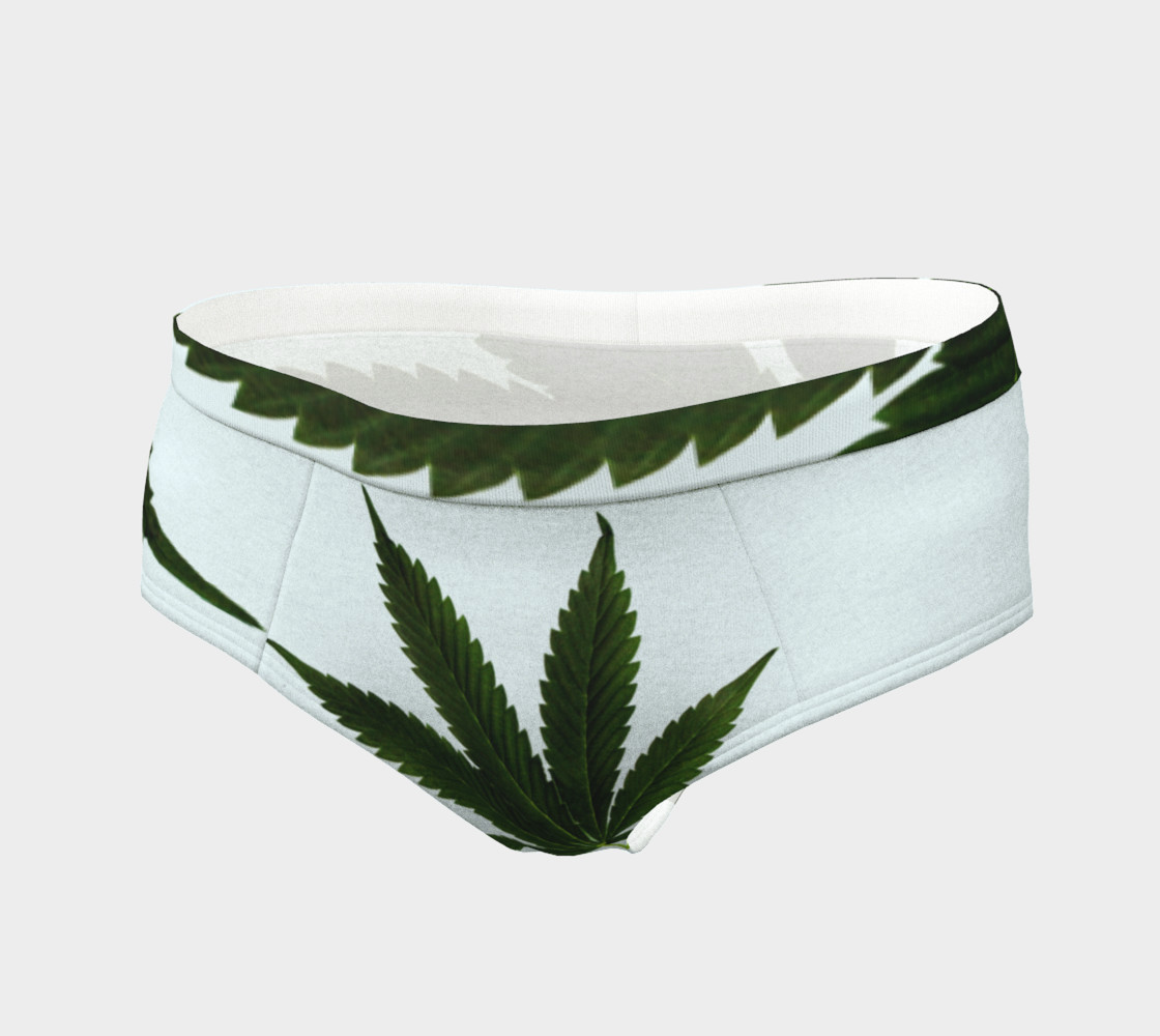 Marijuana Leaf Emerald Green and Icy Blue preview #3