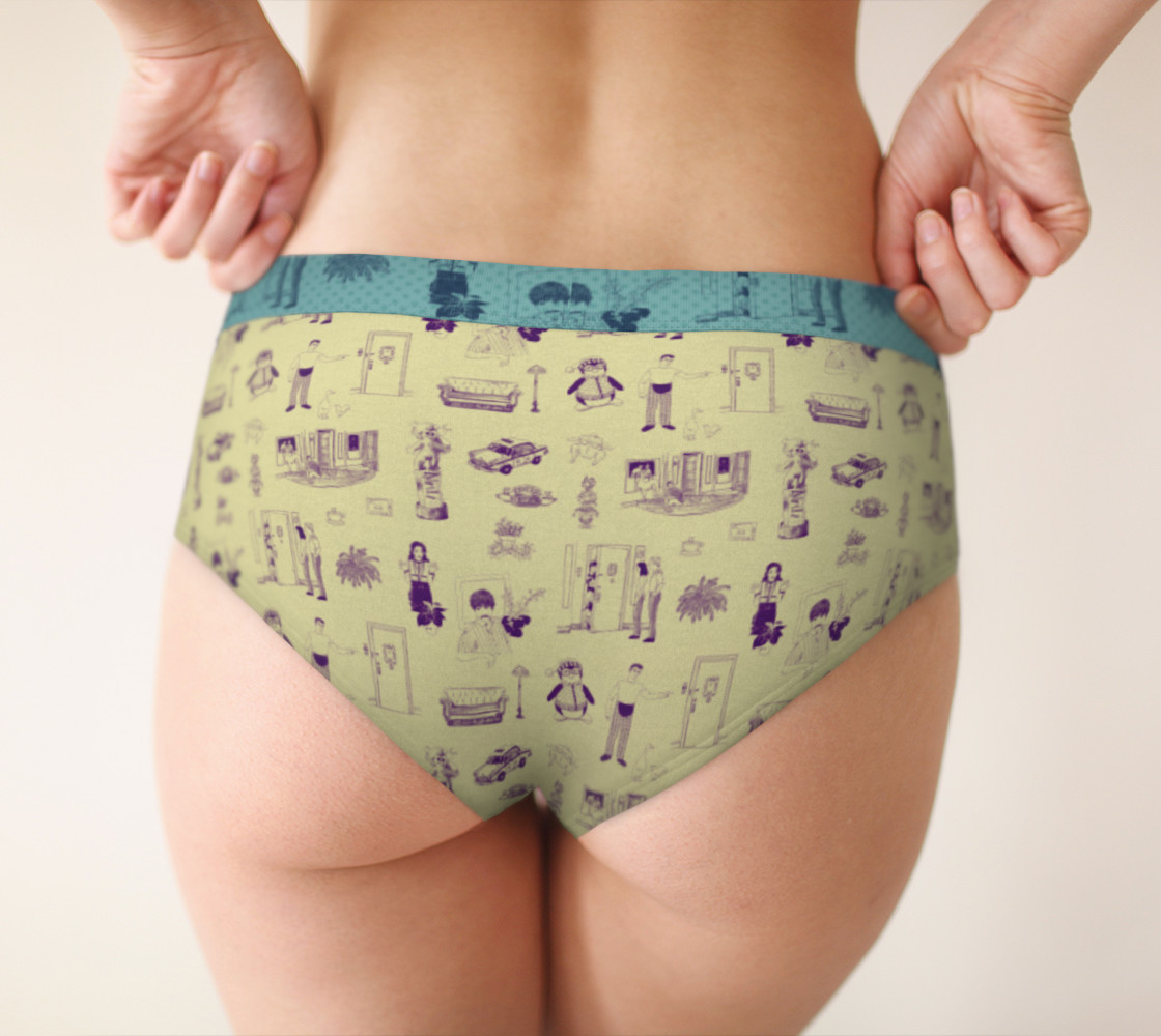 Aperçu de Friends Cheeky Briefs in blue and green #2
