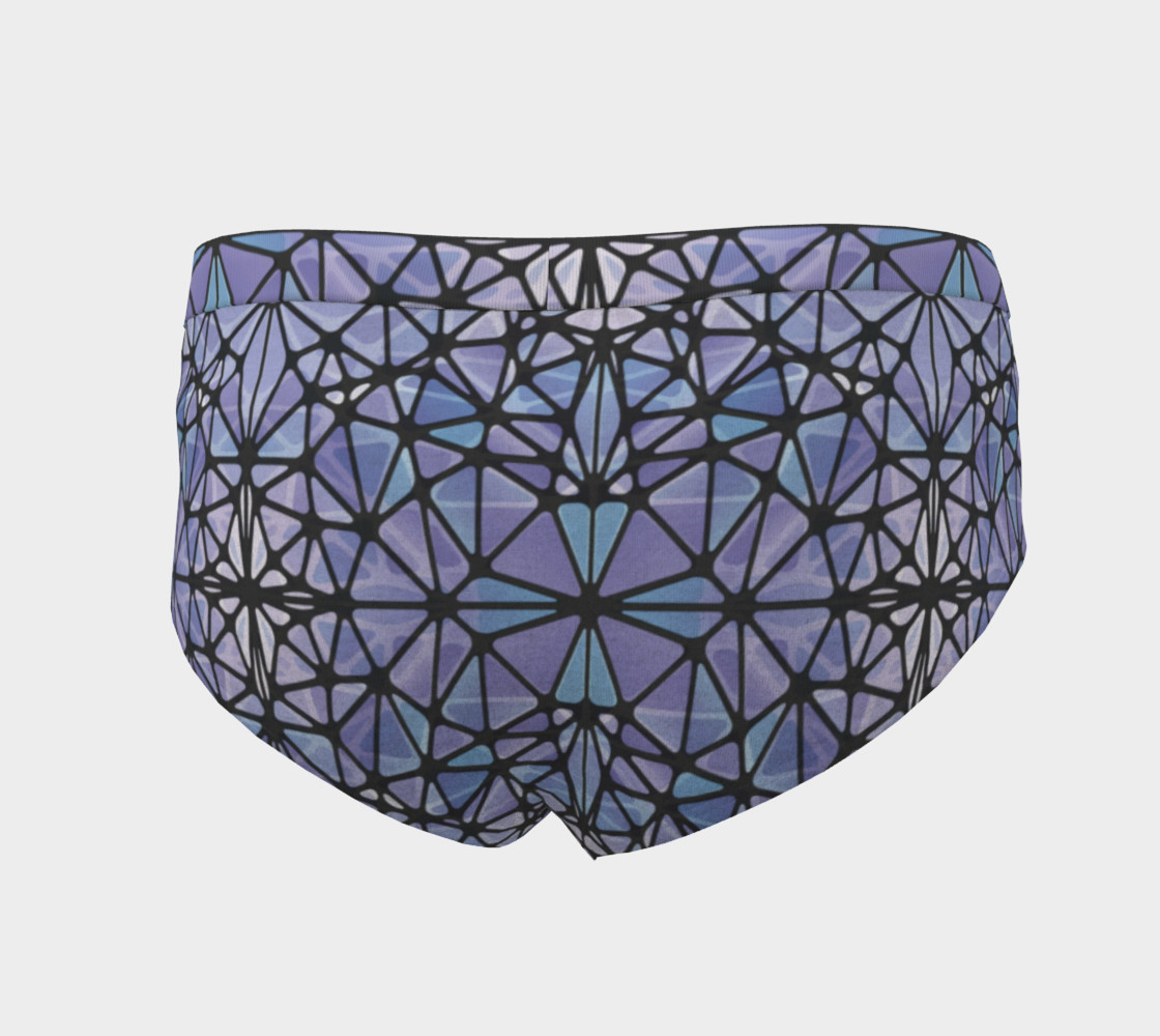 Purple and Blue Kaleidoscope Cheeky Briefs preview #4