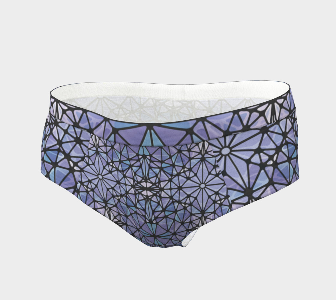 Purple and Blue Kaleidoscope Cheeky Briefs preview #3