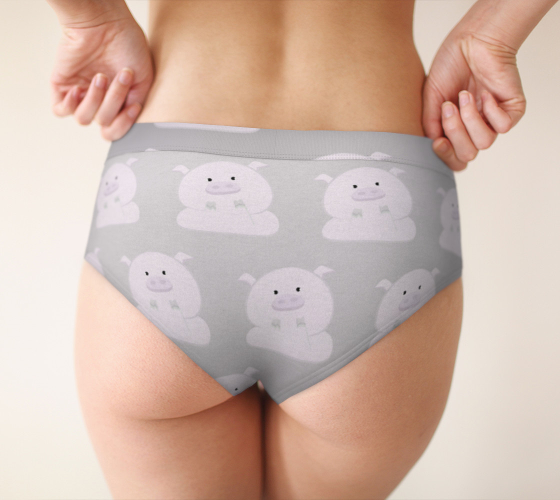 Pink Piggies on Grey preview #2