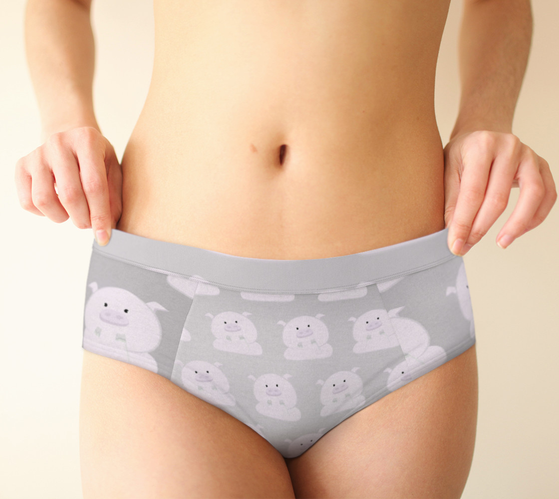 Pink Piggies on Grey preview #1