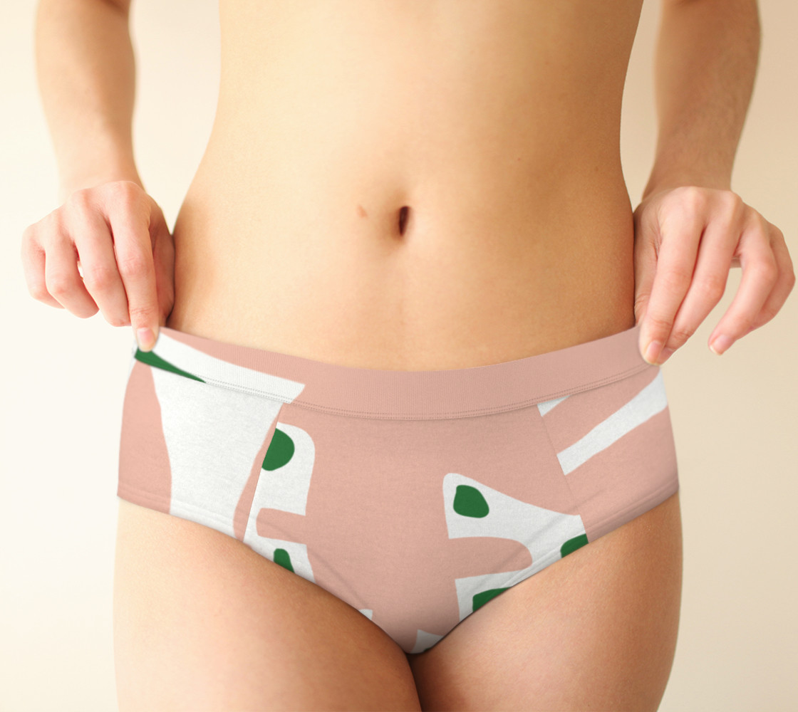 Pink Camouflage Cheeky Briefs preview #1
