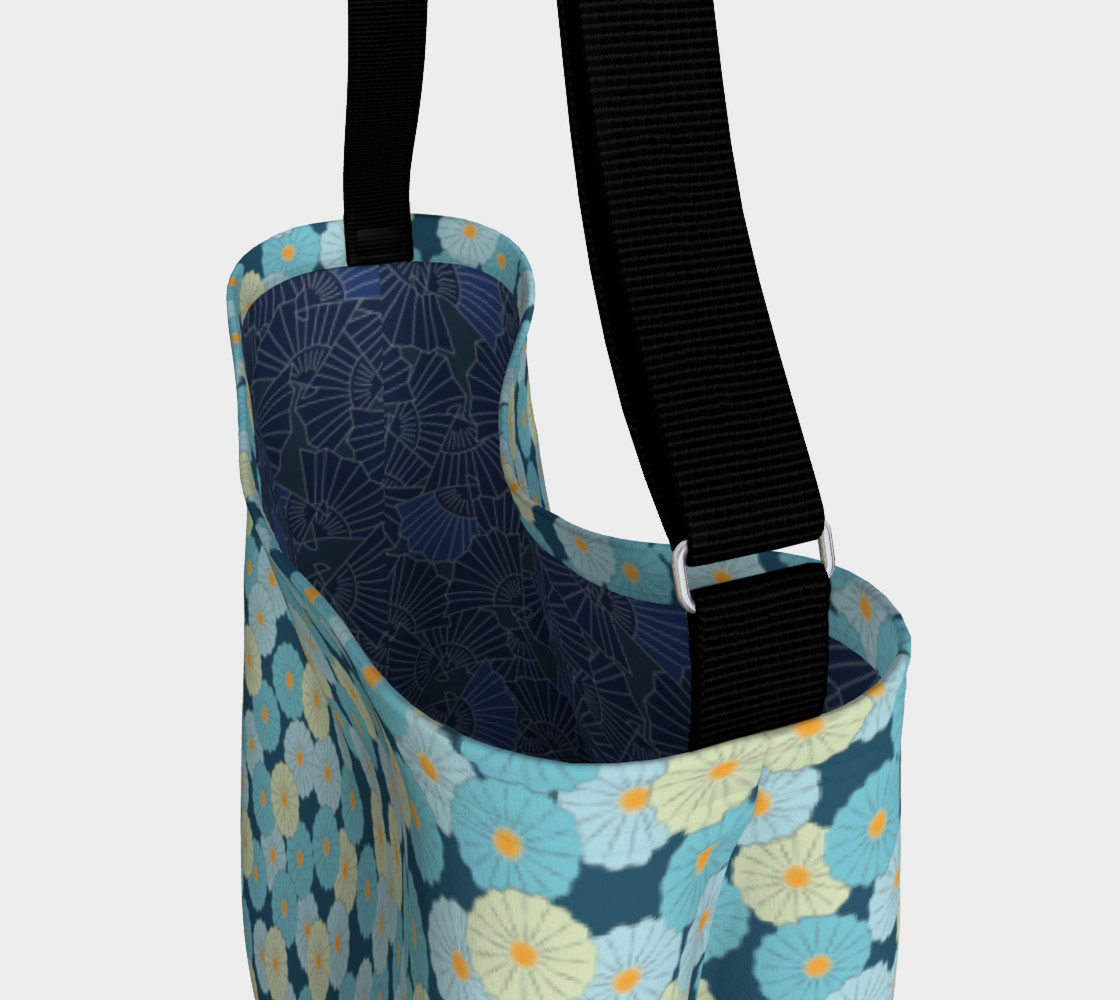 Blue Washi Flowers Tote preview #3