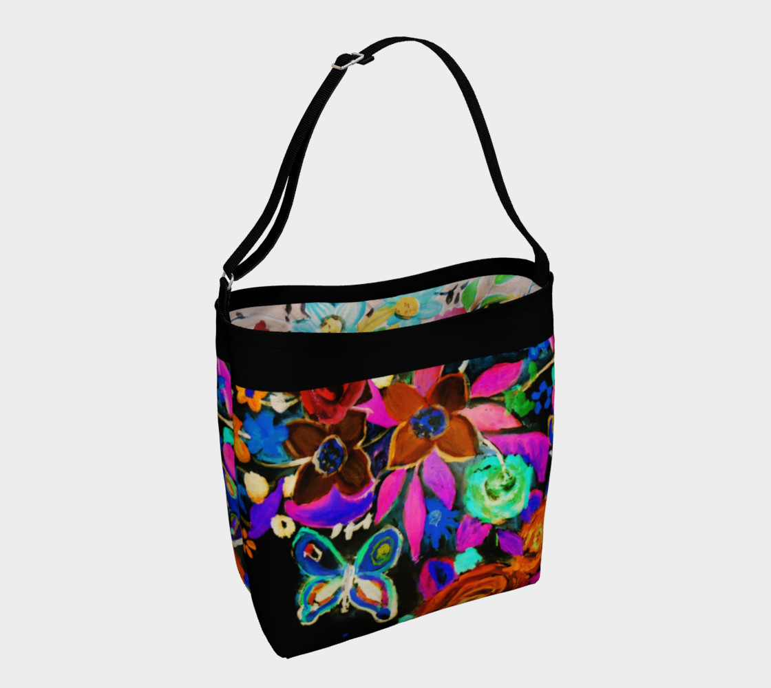 Bohemian Night Garden Day Tote  3D preview