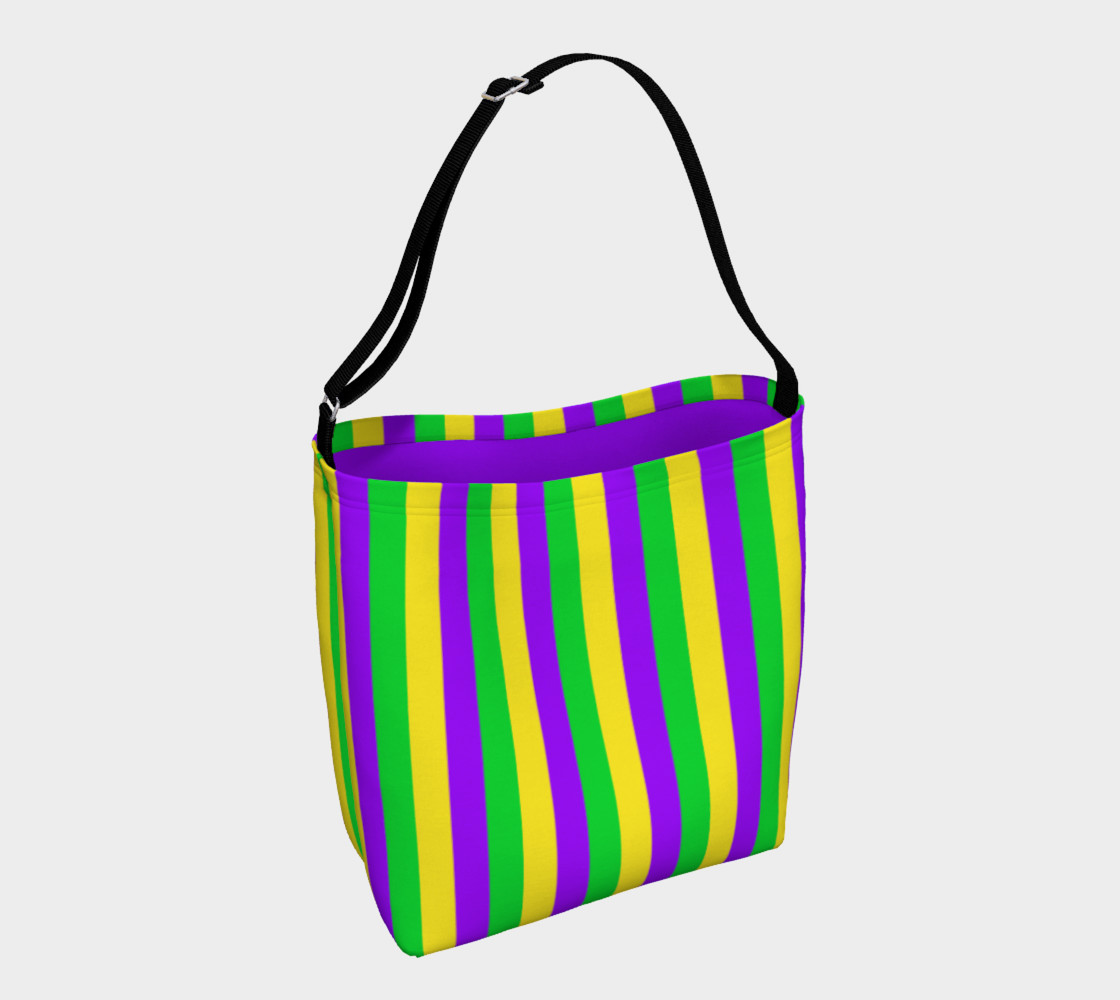 Aperçu de Mardi Gras Purple, Green, and Gold Vertical Stripes #1