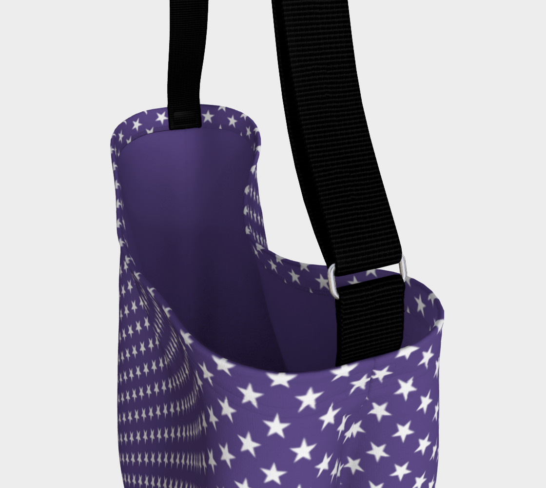 Aperçu de White Stars on Ultra Violet Purple #3