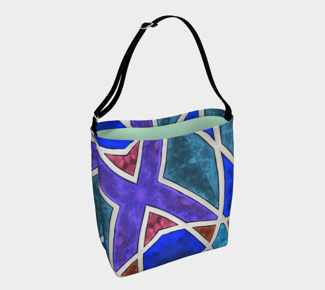 Blues Geo Day Tote II 3D preview