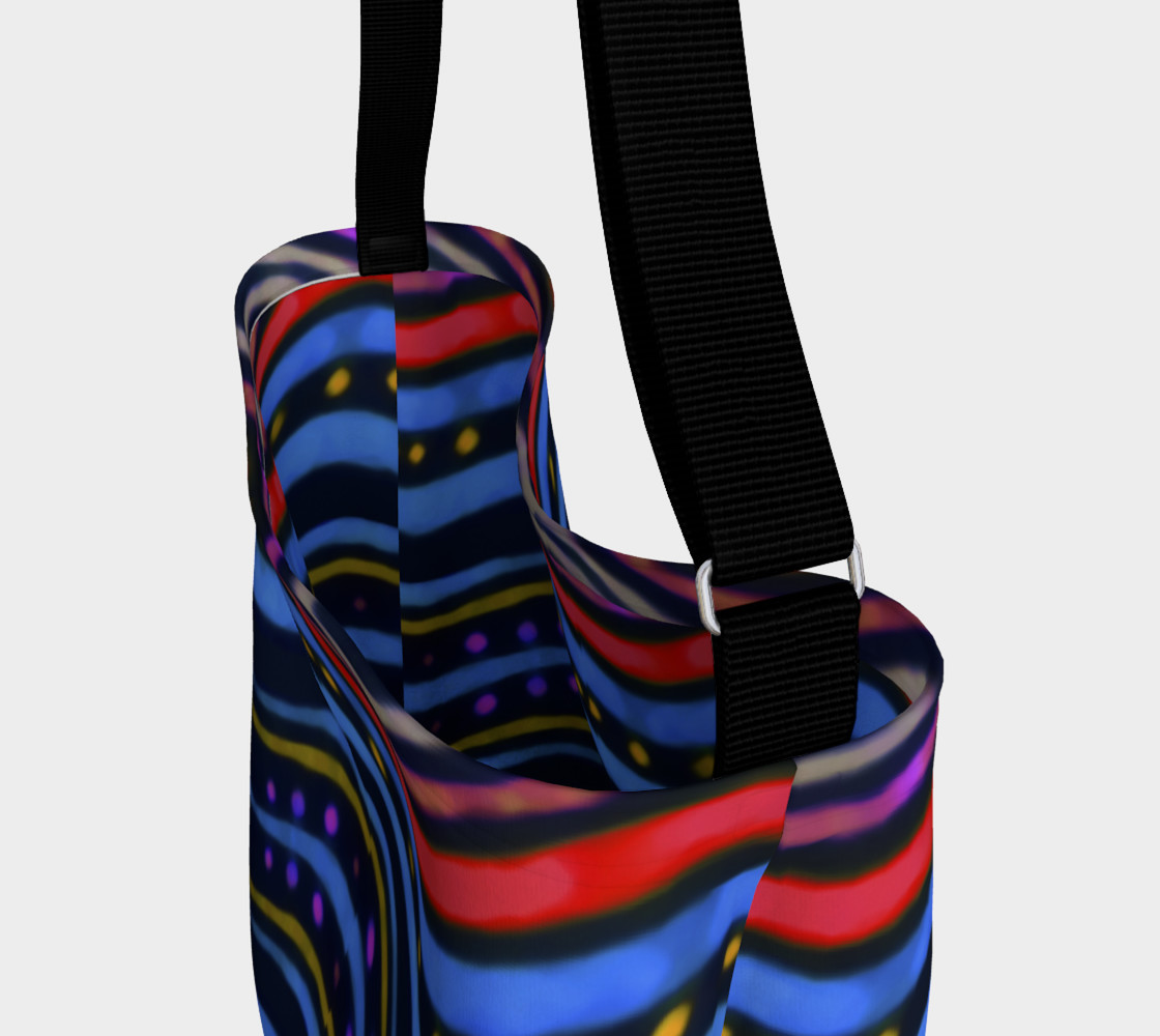 Aperçu de Tribal Wavy Pattern Design Bag #3