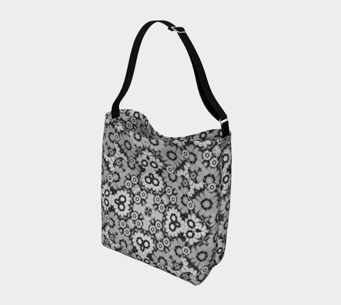 Aperçu de Geometric Stylized Floral Print Bag #2