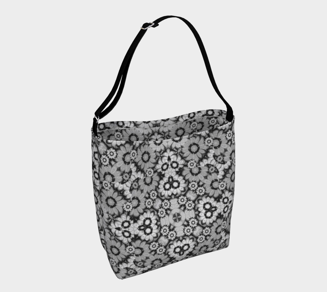 Aperçu 3D de Geometric Stylized Floral Print Bag
