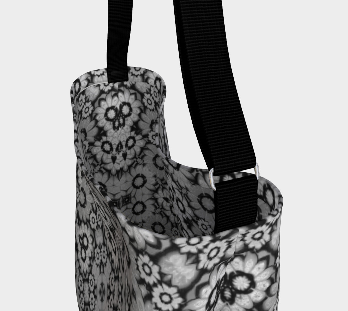 Aperçu de Geometric Stylized Floral Print Bag #3