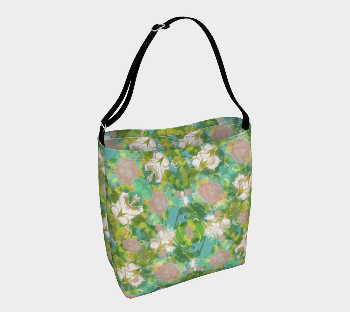 Aperçu 3D de Vintage Floral Print Pattern Bag