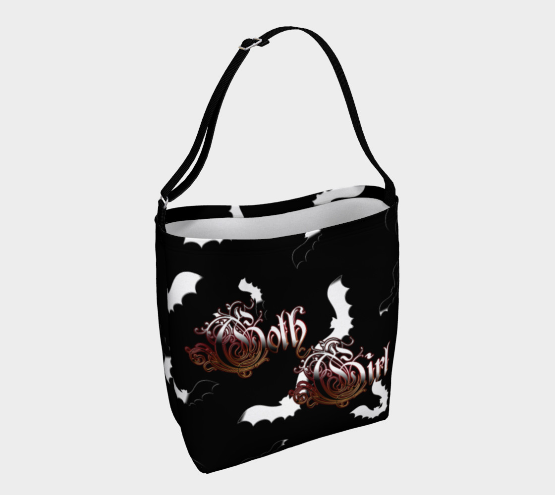 Goth Girl Bat Wing Day Tote preview #1