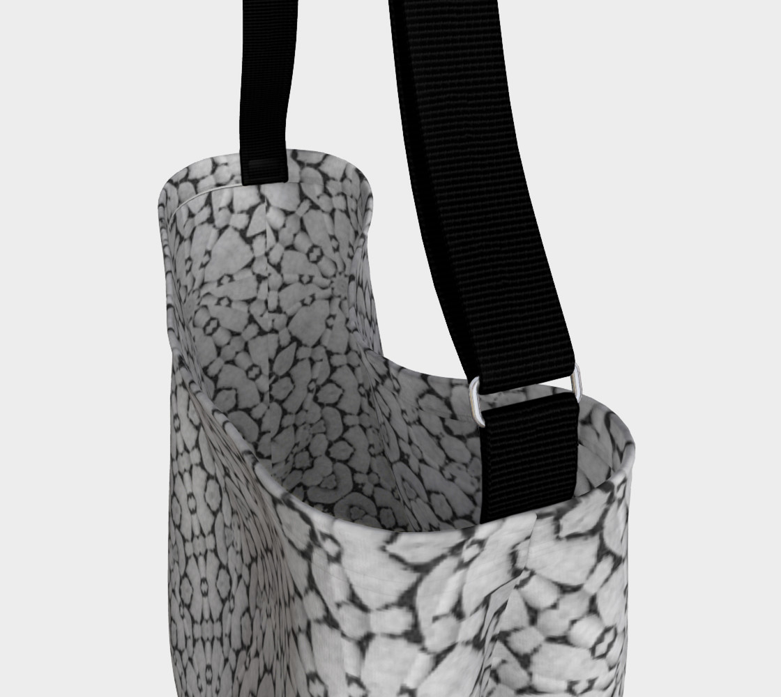 Aperçu de Geometric Grey Print Pattern Bag #3