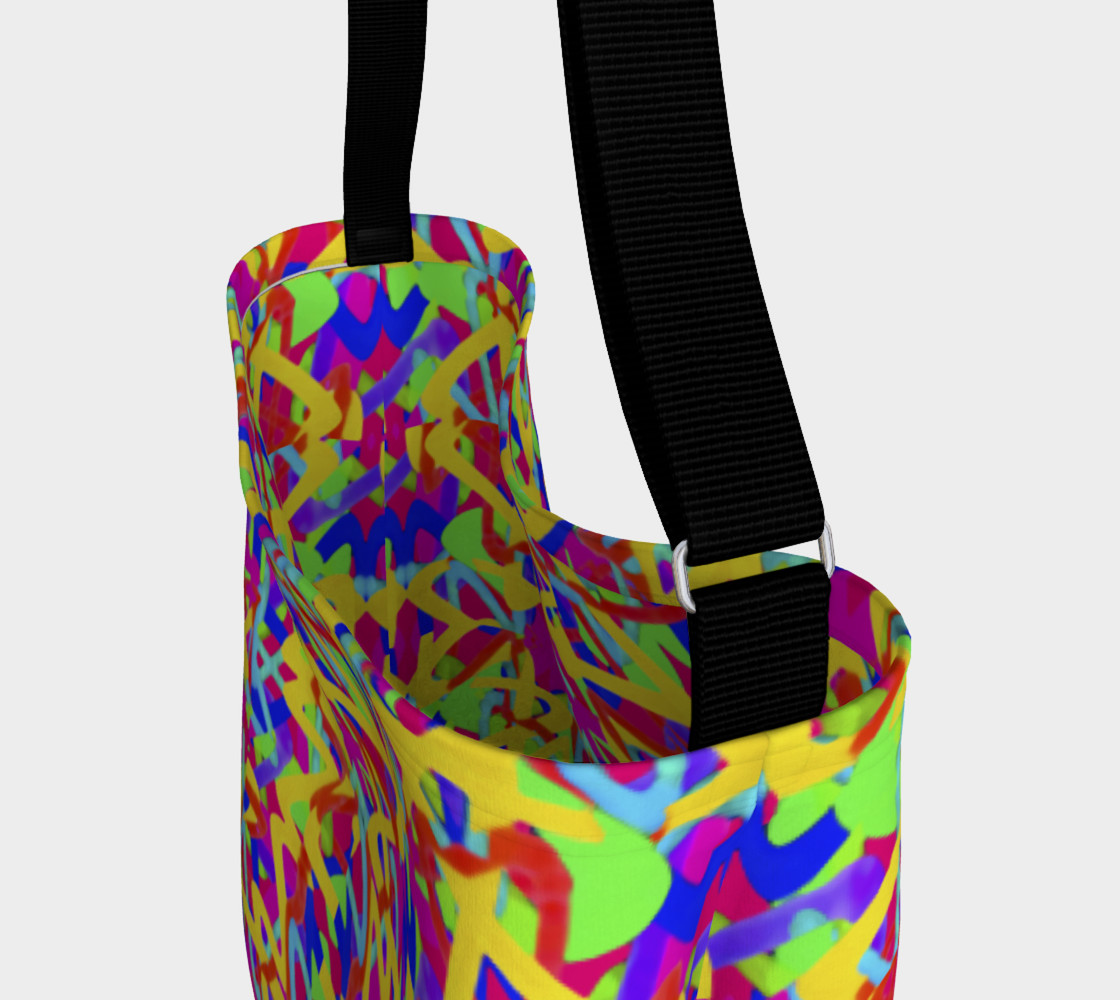 Aperçu de Multicolored Linear Pattern Design Bag #3