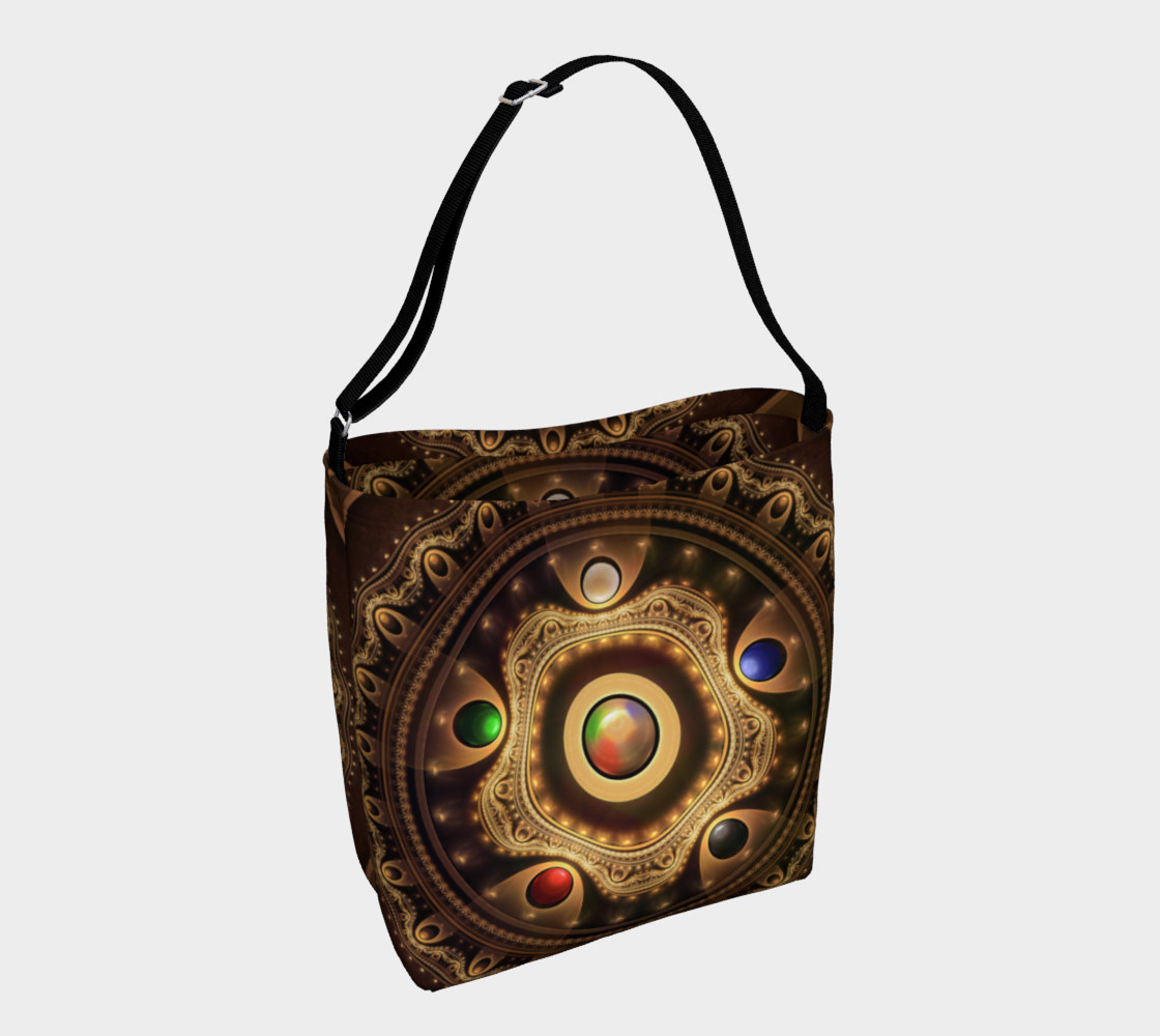 Aperçu de 5 Fractal Colors of Magic the Gathering Day Tote Bag #1