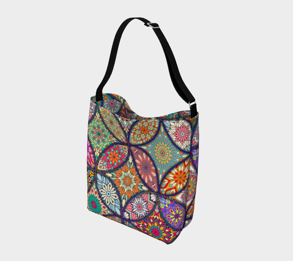 Vibrant Mandalas Day Tote preview #2