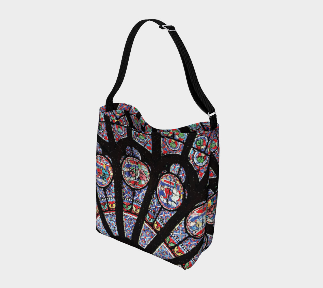 Rose South Window, Notre Dame Paris Day Tote preview #2