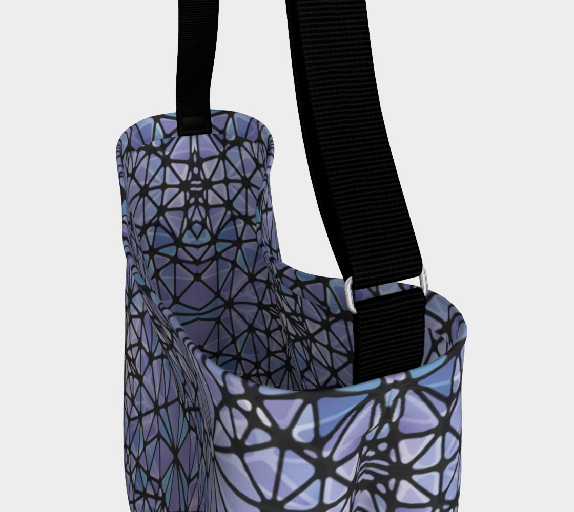 Purple and Blue Kaleidoscope Day Tote preview #3