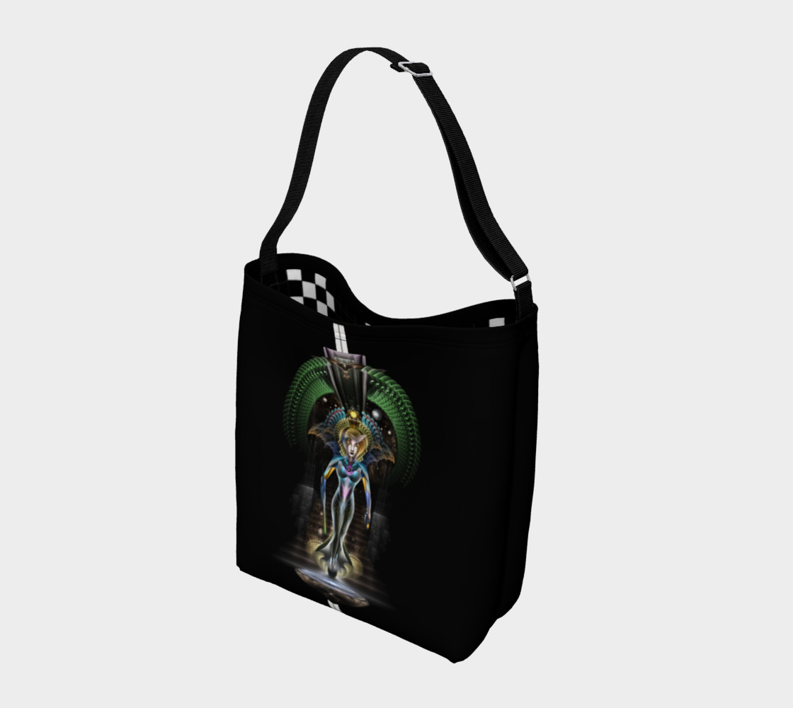 The Majesty Of Trilia Fractal Fantasy Portrait  Day Tote preview #2
