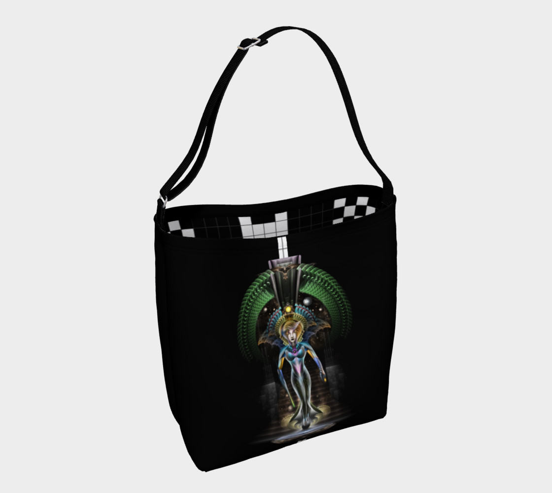 The Majesty Of Trilia Fractal Fantasy Portrait  Day Tote preview #1