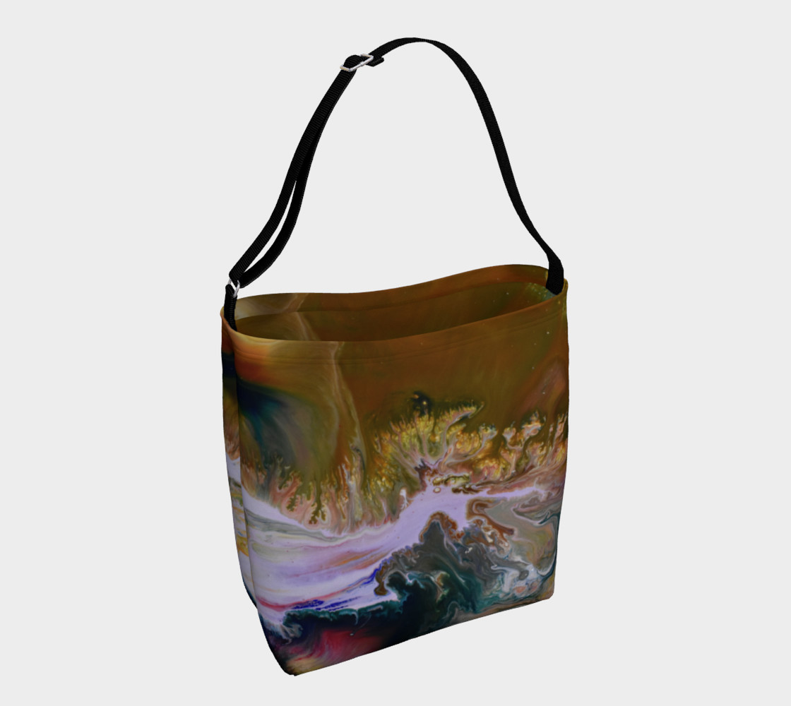 Aperçu de Golden Flowers Tote Bag #1