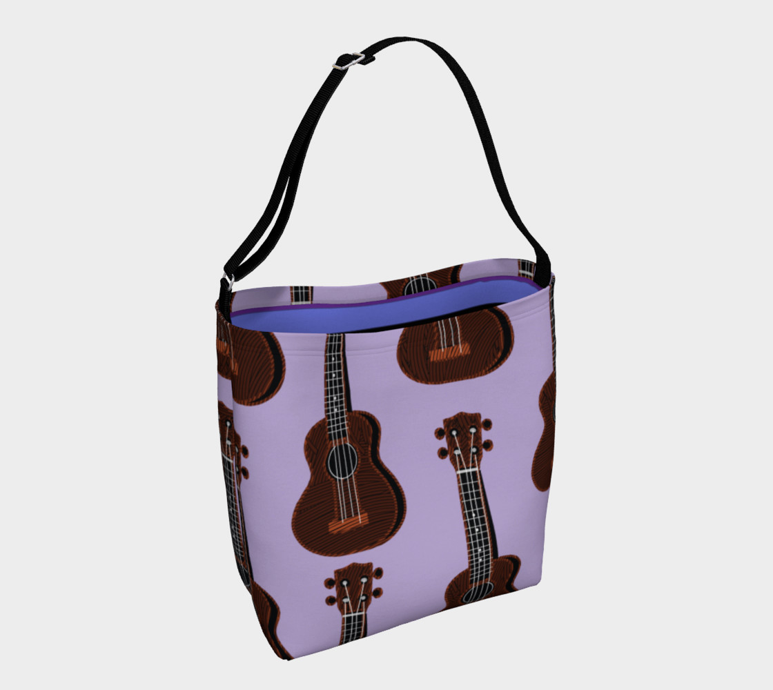 Ukulele Rains Purple Day Tote preview #1