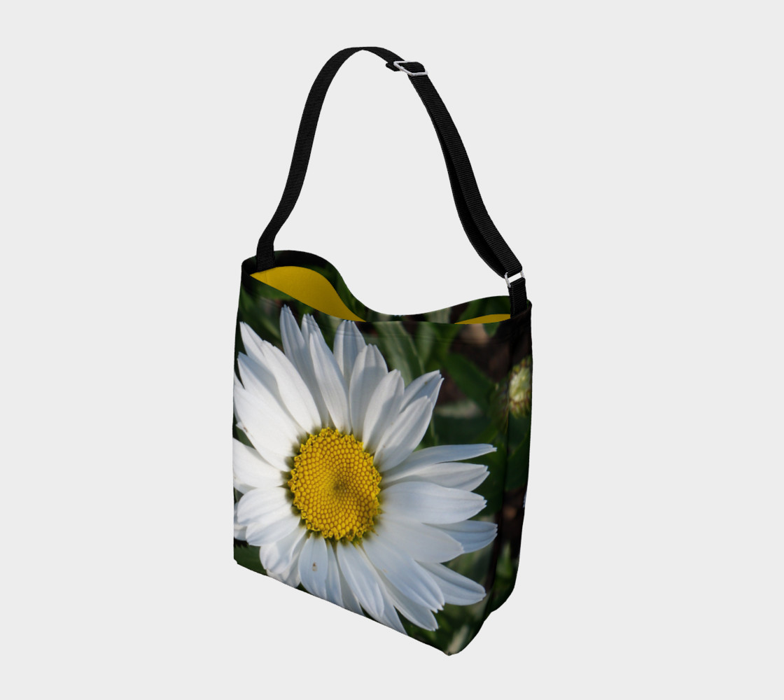 White Daisy Day Tote Bag preview #2